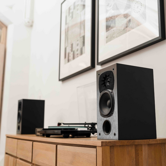 VAF DC-2S Black Oak Bookshelf Speakers - Ex Demo