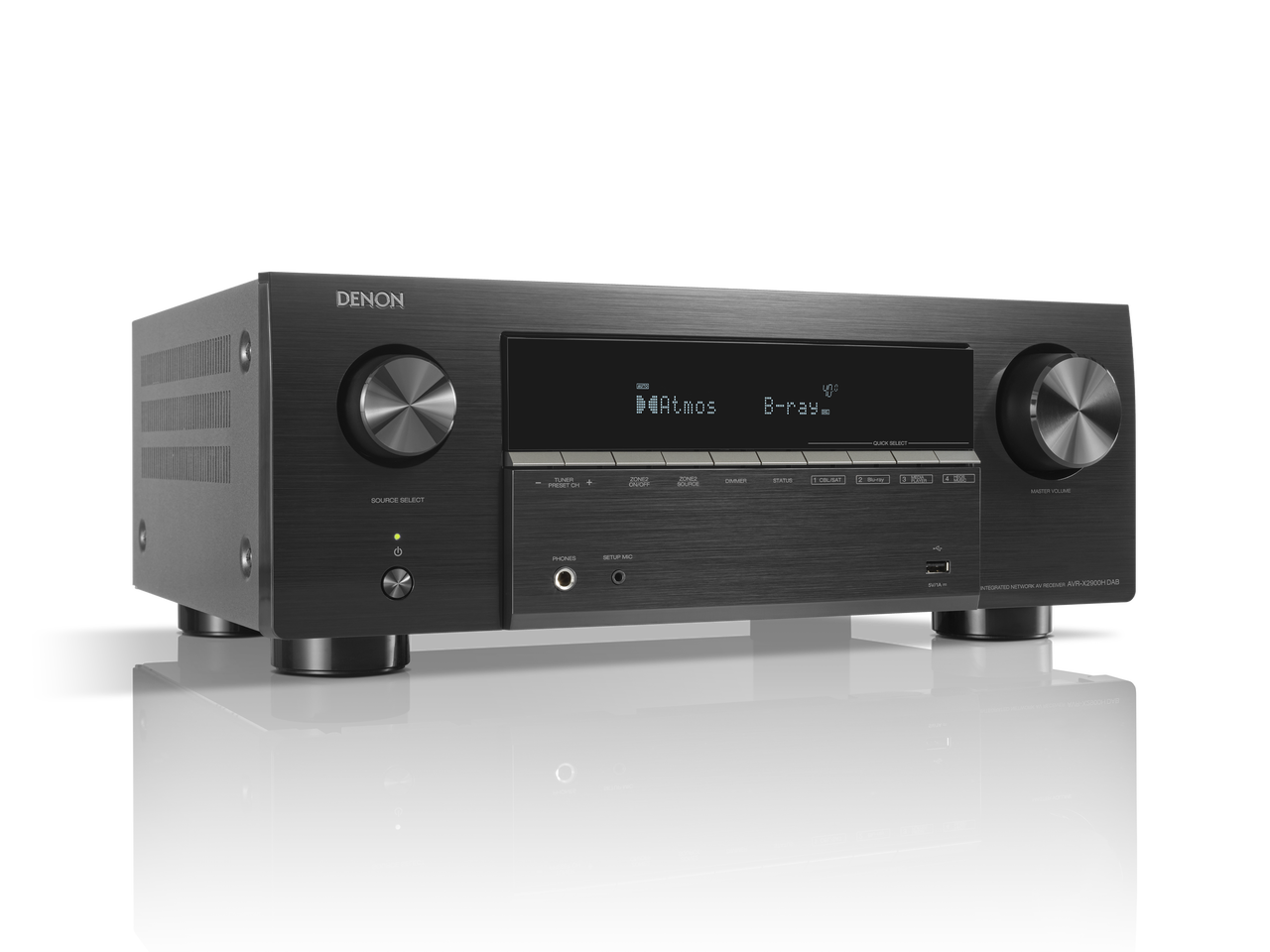 Denon AVR-X2900H DAB 7.2 Ch. 95W 4K/8K Dolby Atmos AV Receiver Powered by HEOS™