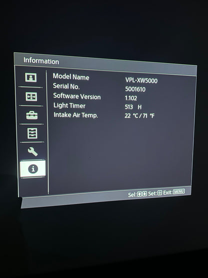 Sony VPL-XW5000ES 4K Projector - Ex Display