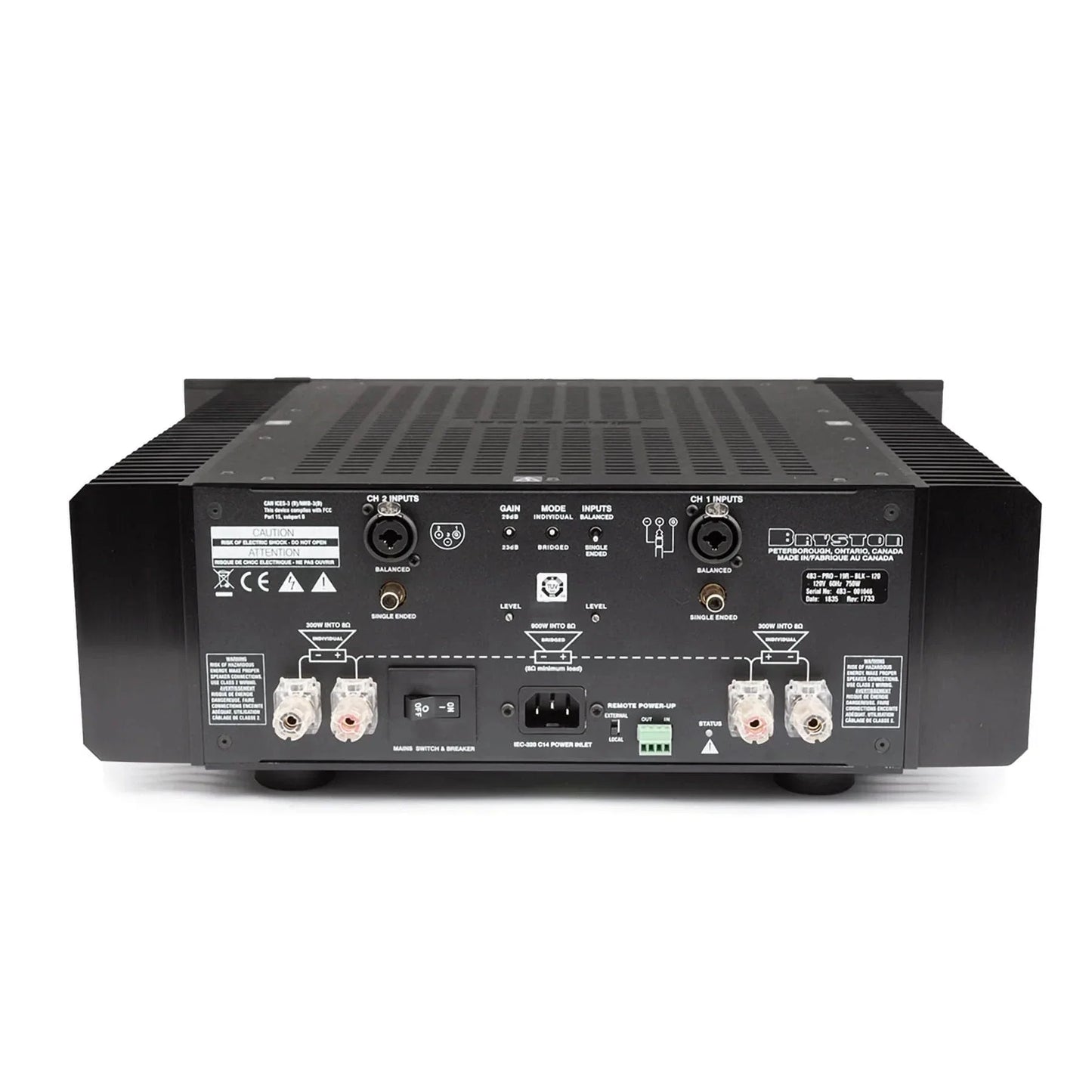 Bryston 4B³ Cubed Dual Mono Amplifier